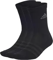 [adidas] EBB96 Men's Socks, Cushion, Crew Socks, 3 Pairs Set, Black/Gray Six (IA3950) KXXL, Black/Graysix (IA3950), 19.0-21.0 cm