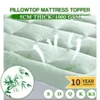 Bamboo Fiber Pillowtop Matress Topper Protector Cover King Queen Double Single
