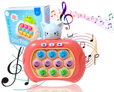 Quick Push Light Up Pop Game Fidget Toys For Adults And Kids Sensory POP It UK