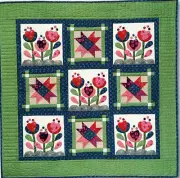 Bloom Love applique quilt pattern by Nancy Rink Designs