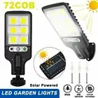 Solar Flood 72COB LED Light Motion Sensor Security Wall Yard Street Outdoor Lamp
