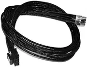 GinTai 8pin pcie Black Sleeved PSU Cable Replacement for EVGA Silverstone Coolermaster Seasonic Corsair 50cm