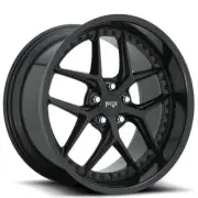 (4) 20" Niche Wheels M226 Vice Matte Black with Gloss Black Lip Rims(B41) (for: Volkswagen)