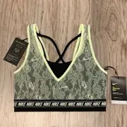 Nike Swoosh Lace Sports Bra Classic Floral Lace Training Bra size Large New