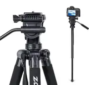Video Tripod Fluid Head Aluminum Monopod