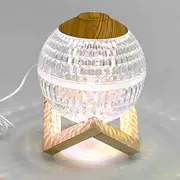 Crystal Ball Mini Humidifier 7 Color Led Night Light Humidifier Auto Power Off Super Quiet Portable Humidifier for Home Decor Travel Office Kids Bedroom