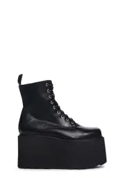 [Lamoda] Hitched Wedge Platform Combat Boots