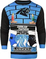 NFL Carolina Panthers Ugly 3D Sweater, Small