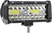 BYBDQKTVEH 1pcs 7inch 120W Offroad Led Light Bar for Cars Combo Beams Off Road SUV ATV Tractor Boat Trucks Excavator 12V 24V Work Lights Work Light