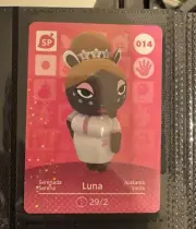 Animal Crossing Amiibo Card 014 Luna