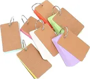 MINAOLULUS 7Sets Blank Flashcards DIY Note Pads for Students Mixed Color Word Cards for Stationery Note Taking and Creative Projects Lightweight and Portable