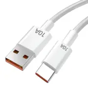 10A 120W USB-A to Type-C Cable Fast Charging Data Transmission Tinned Copper Core Line 1M/2M Long for iPhone 15 15 Plus