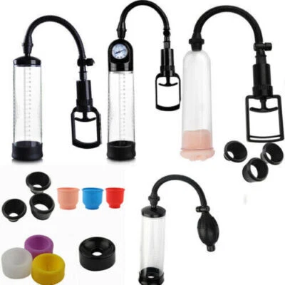 Hot Enlarge Vacuum Power Pump Penis Extender Enlargement Gauge Trigger Control