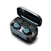 TWS Bluetooth 5.1 Wireless 9D Stereo Sports In-Ear Music Headphones - Black