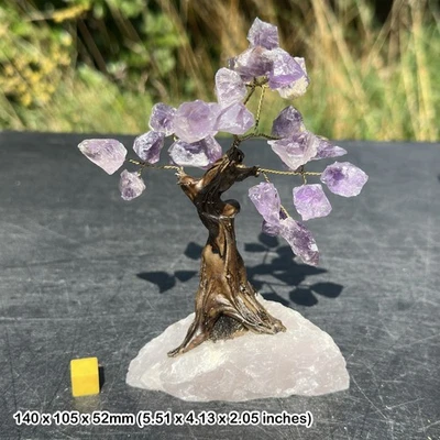 Amethyst tree of life - spiritual healing crystal art & window display