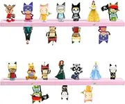 Taladad for Tonie Shelf,Tonies Storage for Creative Tonies Magnetic Wall Shelf for Tonie Figures (Strip-Pink)