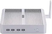 HUNSN Fanless Mini PC, Desktop Computer, HTPC, Kodi Box, Windows 11 or Linux Ubuntu, I5 10210U 10310U, BM07, VGA, HDMI, 4 x USB3.0, 4 x USB2.0, LAN, 32G RAM, 256G SSD, 1TB HDD