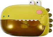 BRIGHTFUFU 1Pc Dinosaur Shape Electric Bubble Maker for Fun Bath Bubble Blower Wall Mounted Bubble Dispenser for Indoor Play and Outdoor Fun
