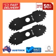 2 Pack Lawn Mower Edger Blade 638006008, 8-3/4" for Ryobi, Homelite, Black Max