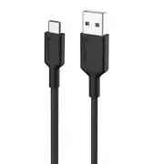 Alogic ELPCA201-BK 1m Elements Pro USB-C to USB-A Cable 3A 480Mbps Charge Sync & Power Black