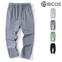 在飛比找蝦皮購物優惠-【BICOS】超厚棉褲 休閒長褲 600磅 刷毛 素面 寬鬆