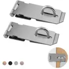 Burglar-proof Stainless Steel Padlock Hasp Gate Bolt Shed Latch Door Clasp Lock