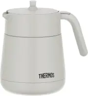 Thermos Vacuum Insulated Teapot Strainer 700ml lite grey TTE-700 from japan