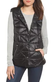 Bernardo Reversible Hooded Down & PrimaLoft® Vest