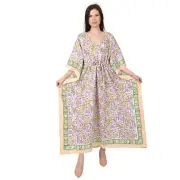 fabric Women Beach Tunic Dress Long Tops Loose Summer Kaftan Sundress free Size