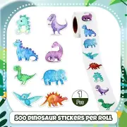 Dinosaur Stickers 500 Pieces Round Dino Stickers Dinosaur Stickers Round