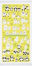 Contex 59714-001 Bath Towel, Cloth Go-Yomi 2023, Large Hand Towel, Panda Bath Towel, Made in Japan, Blue, Approx. 22.8 x 47.2 inches (58 x 120 cm)