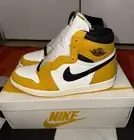 New Jordan 1 Retro High OG Yellow Ochre Black White Sail Size 8.5 DZ5485-701