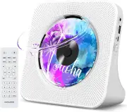 Portable CD Player with Bluetooth, Desktop CD Player for Home, Built-In Double H
