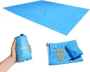 Portable Pocket Blanket, Water-Resistant Dirt-Proof Sandproof Beach Blanket, 59"