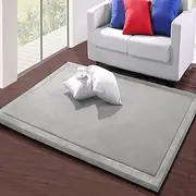Coral Velvet Rug for Bedroom Dormitory Yoga,Home Decor for Living Room,Educational Classroom Nursery Bedroom Crawling Mat Non-Slip Rug 2cm-D- 150 * 280cm