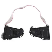 Steering Wheel Multi-Function Buttons Cruise Control Switch 5E0919719A for Fabia 2013-2023 Black