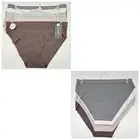 DANSKIN 5 Pack Women's S L No Show Lasercut Panties Gray White Green Mauve Brown