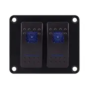 Bowline Switch Panel 2 Rocker LED Black
