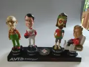 4 Set RARE YOKOHAMA Tires Dealer Bobbleheads Display Figures Dealership Promo