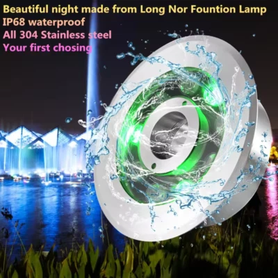 LED Pool Fountain Submersible Light 24V IP68 3000K Warm White