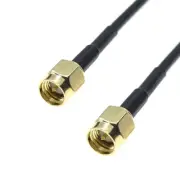 SMA male to SMA male plug connector lot RF Coax Pigtail Coaxial Cable RG174