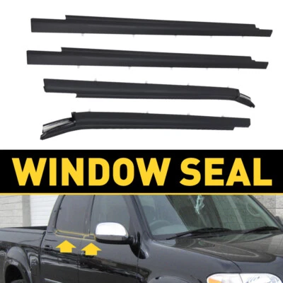 Weatherstrip Window Moulding Trim Seal Belt for Toyota Tundra 00-06 Double Cab P (for: Toyota)
