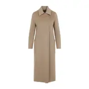 [Max Mara] Max Mara-Camel Brown Cashmere Artur Belted Coat-Donna 40 IT