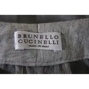 Brunello Cucinelli 灰色寬版絲褲 原價 32700 特價 6500