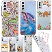 Clear Phone Case Cartoon Cover For Samsung Galaxy S24 S23 S22 Ultra S21 FE S10E