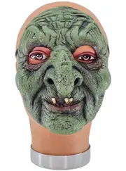 Creepy Green Witch Face Latex Halloween Costume Mask