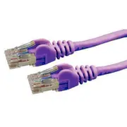 Dynamix PLP-C6A-PP Cat6 RJ45 Patch Lead - 30cm - Purple UTP - T568A - 250MHz - Slimline - Snagless - Gold Plated [PLP-C6A-PP]
