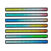 32 LED RGB Car Atmosphere Strip Light Bar Music Sync Rhythm Lamp Voice-Activated (for: MG)