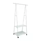 Garment Rack on Wheels Shelf Clothes Rack for Hanging Clothes Shirts Skirts