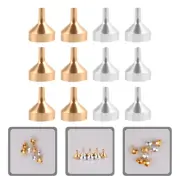 12 Pcs Metal Funnel Perfume Funnels Filling Bottles Mini Small for
